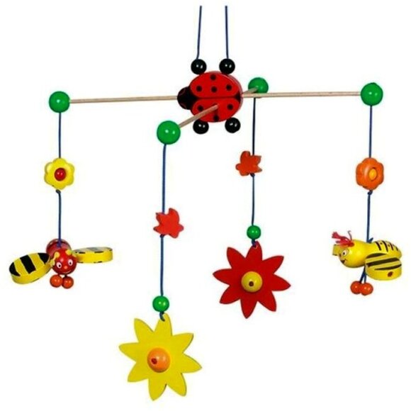 NWT Heimess Wooden Toys Large Wood Mobile - Picture 1 of 6